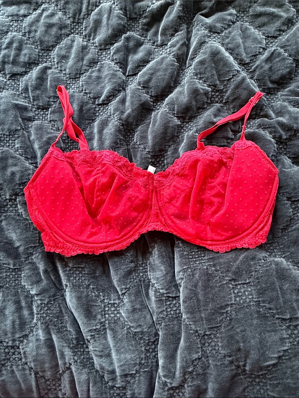 Red Lace Underwire Bra - Women Intimates